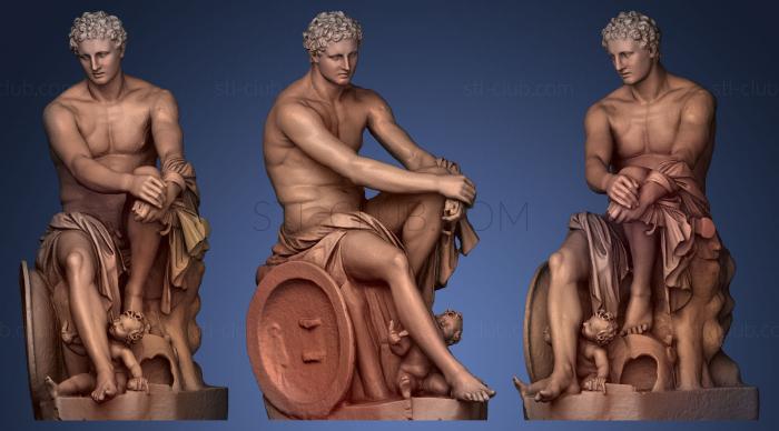 3D model Ares Ludovisi (STL)